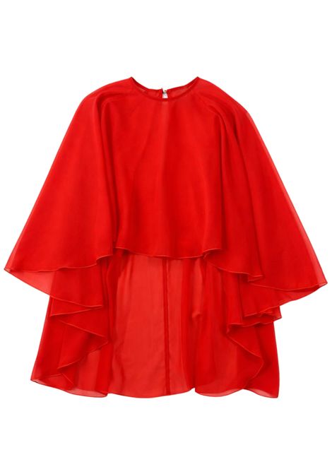 Coral red blouse for girls Patrizia Pepe | 7C0277ROSSO